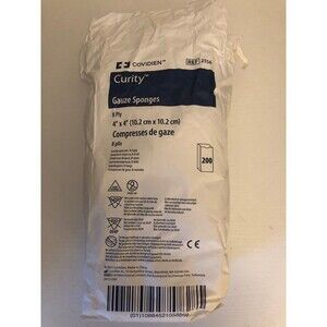 Curity 8-Ply USP Type VII Gauze Sponge NonSterile 4 x 4" 1 Bag 200 per Bag Open